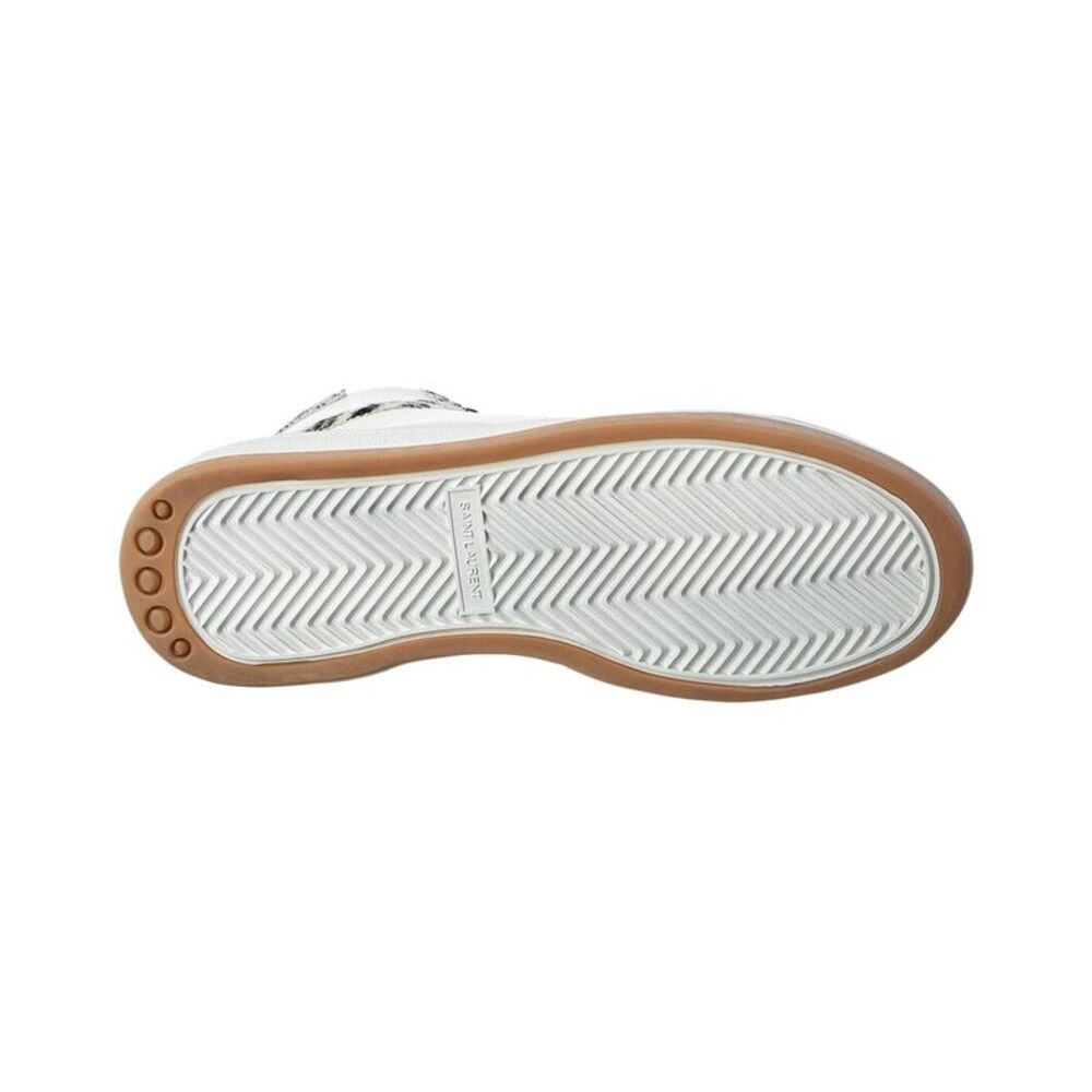 Saint Laurent Sl/24 Haircalf & Leather Sneaker, White - Picture 4 of 5